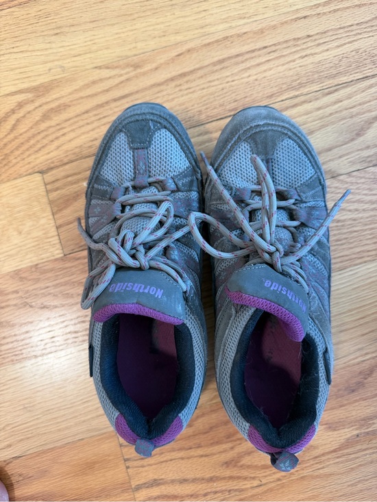 Northside Shoes - Northside Gray and Purple Women's Athletic Shoes
